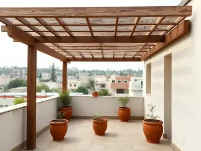 עץ הדעת פרגולות דקים וגגות רעפים - פרגולות בתל אביב